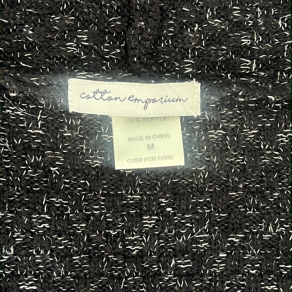 COTTON EMPORIUM Dot Colorblock Cardigan size M - Picture 3 of 5